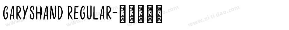 GarysHand Regular字体转换